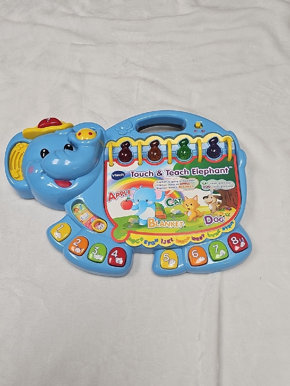 Touch & Teach Elephant - Blue Interactive Learning Toy